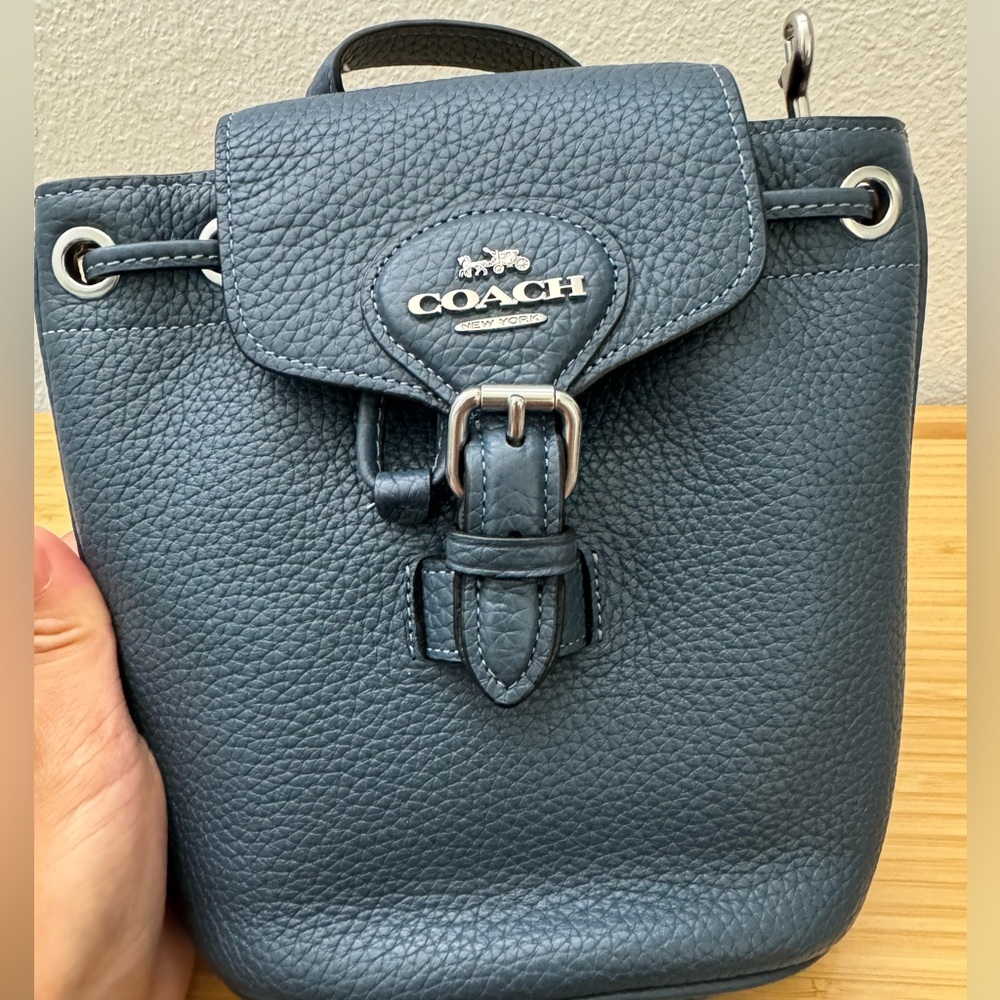 COACH Amelia Convertible Backpack Soft Pebble Leather